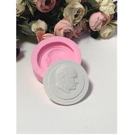 Atatürk Madalyon Silikon Kalıbı KT-582