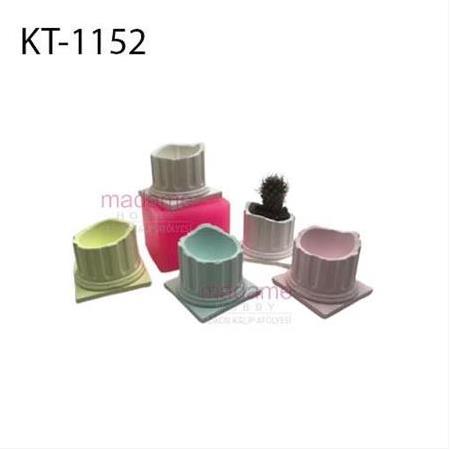 Yarım Sütun Saksı-Mumluk Silikon Kalıbı KT-1152