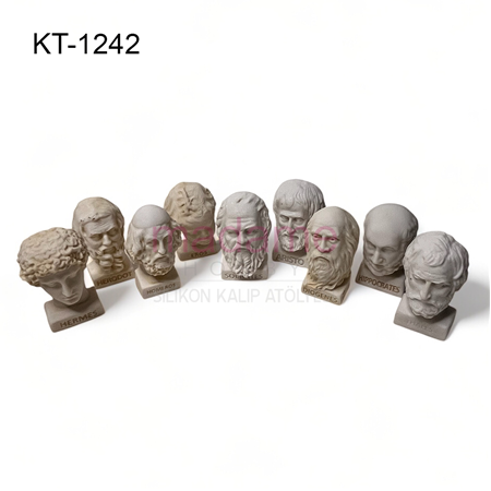 Antik Büstler Seti Silikon Kalıbı KT-1242