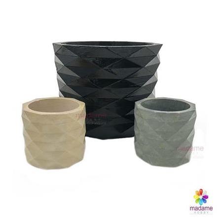 Prizma Desen Saksı Silikon Kalıbı KT-983