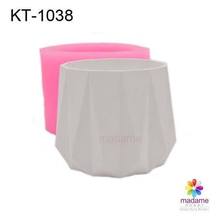 Prizmatik Saksı Silikon Kalıbı KT-1038